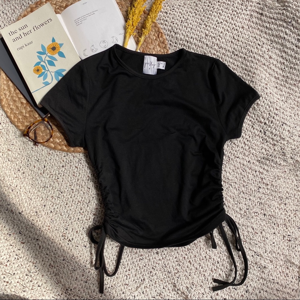 Princess Polly Carmend Top Black